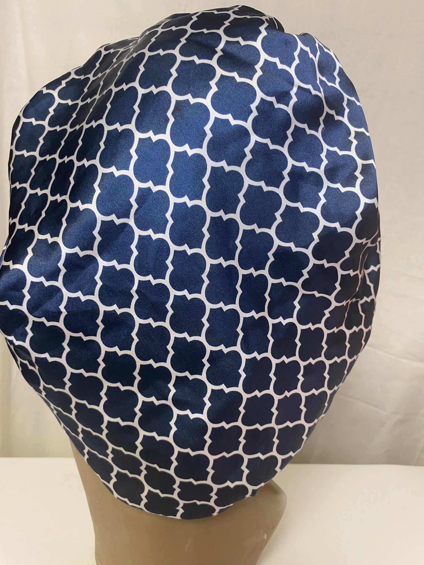 Blue and white latic